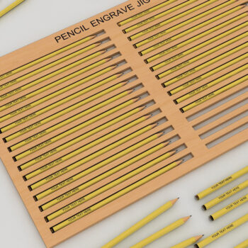 Intra απο ξύλο plywood 3mm-4mm πάχος – Pencil Jig για Laser Ready Engraving 181 Δίασταση  20x20 cm INTRAFABR-54581662 - Image 1