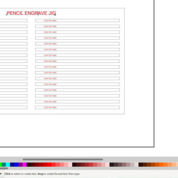 Intra απο ξύλο plywood 3mm-4mm πάχος – Pencil Jig για Laser Ready Engraving 181 Δίασταση  20x20 cm INTRAFABR-54581662 - Image 2