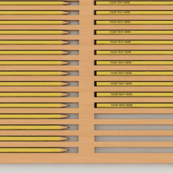 Intra απο ξύλο plywood 3mm-4mm πάχος – Pencil Jig για Laser Ready Engraving 181 Δίασταση  20x20 cm INTRAFABR-54581662 - Image 3