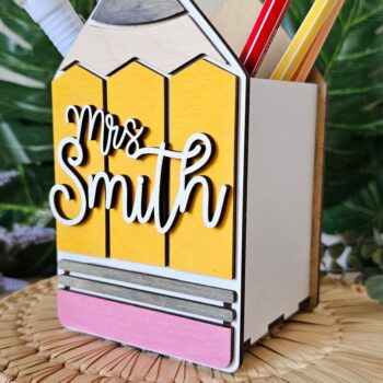 Intra απο ξύλο plywood 3mm-4mm πάχος – Θήκη μολυβιού Αρχείο κοπής με λέιζερ Δίασταση 20x20 cm INTRAFABR-120166252 - Image 2