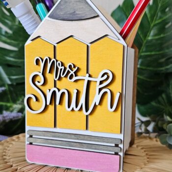 Intra απο ξύλο plywood 3mm-4mm πάχος – Θήκη μολυβιού Αρχείο κοπής με λέιζερ Δίασταση 20x20 cm INTRAFABR-120166252 - Image 3