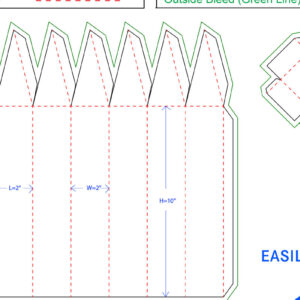 Intra απο ξύλο plywood 3mm-4mm πάχος – Pencil Type ή Bullet Type Box Dieline Δίασταση 20x20 cm INTRAFABR-27631276