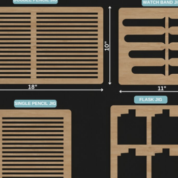 Intra απο ξύλο plywood 3mm-4mm πάχος – Μολύβι Ρολόι Flask Jig Bundle 148 Δίασταση 20x20 cm INTRAFABR-118154053 - Image 1