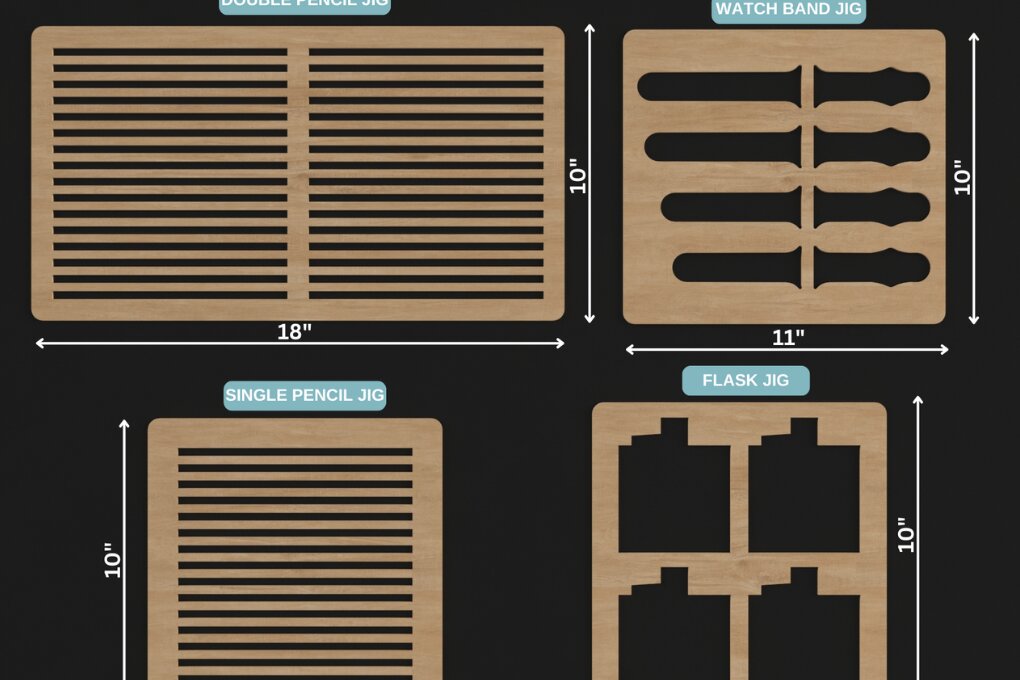 Intra απο ξύλο plywood 3mm-4mm πάχος – Μολύβι Ρολόι Flask Jig Bundle 148 Δίασταση  20x20 cm INTRAFABR-118154053