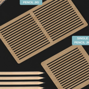 Intra απο ξύλο plywood 3mm-4mm πάχος – Μολύβι Ρολόι Flask Jig Bundle 148 Δίασταση 20x20 cm INTRAFABR-118154053 - Image 2