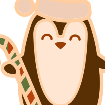 Intra απο ξύλο plywood 3mm-4mm πάχος – Αρχεία κοπής πολλαπλών επιπέδων PENGUIN CHRISTMAS Δίασταση  20x20 cm INTRAFABR-81666661 - Image 4