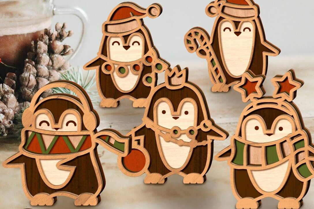 Intra απο ξύλο plywood 3mm-4mm πάχος – ΠΙΓΚΟΥΙΝΟΙ ΧΡΙΣΤΟΥΓΕΝΝΙΑΤΙΚΑ Πολυεπίπεδη διακόσμηση σπιτιού Δίασταση  20x20 cm INTRAFABR-81270086