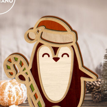 Intra απο ξύλο plywood 3mm-4mm πάχος – ΠΙΓΚΟΥΙΝΟΙ ΧΡΙΣΤΟΥΓΕΝΝΙΑΤΙΚΑ Πολυεπίπεδη διακόσμηση σπιτιού Δίασταση  20x20 cm INTRAFABR-81270086 - Image 2