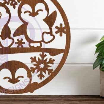 Intra απο ξύλο plywood 3mm-4mm πάχος – Επιγραφή τοίχου Penguins, Αρχείο. Διάνυσμα Δίασταση  40x30 cm INTRAFABR-79109773 - Image 1