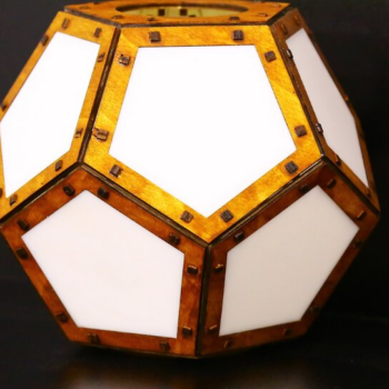 Intra απο ξύλο plywood 3mm-4mm πάχος – Κηροθήκη Pentagon Gem, Βάση Bayonet Δίασταση  20x20 cm INTRAFABR-108433681 - Image 7