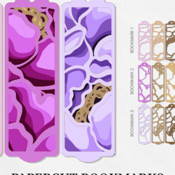 Intra απο ξύλο plywood 3mm-4mm πάχος – Πρότυπο κοπής χαρτιού σελιδοδείκτη παιώνιες Δίασταση 20x20 cm INTRAFABR-120493741 - Image 1