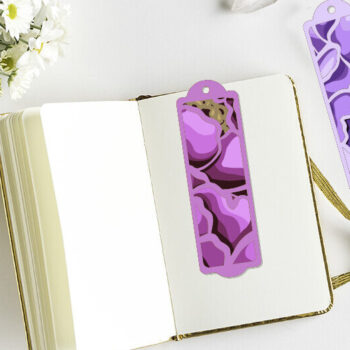 Intra απο ξύλο plywood 3mm-4mm πάχος – Πρότυπο κοπής χαρτιού σελιδοδείκτη παιώνιες Δίασταση 20x20 cm INTRAFABR-120493741 - Image 3