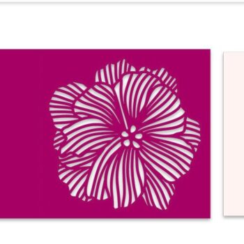 Intra απο ξύλο plywood 3mm-4mm πάχος – Αρχείο αποκοπής Card Peony Bloom Δίασταση  20x20 cm INTRAFABR-35215670 - Image 2