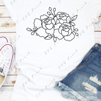 Intra απο ξύλο plywood 3mm-4mm πάχος – Peony Flowers Δίασταση 20x20 cm INTRAFABR-117722791 - Image 2