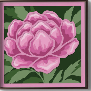 Intra απο ξύλο plywood 3mm-4mm πάχος – Peony 3D Layer/ Paper Cut Peony Δίασταση  20x20 cm INTRAFABR-85928413 - Image 2