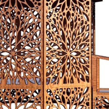 Intra απο ξύλο plywood 3mm-4mm πάχος – Πέργκολα Pet House Δίασταση  20x20 cm INTRAFABR-36507557 - Image 2