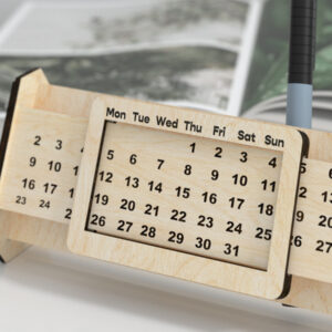 Intra απο ξύλο plywood 3mm-4mm πάχος – Διαρκές Ημερολόγιο Δίασταση  20x20 cm INTRAFABR-28990032