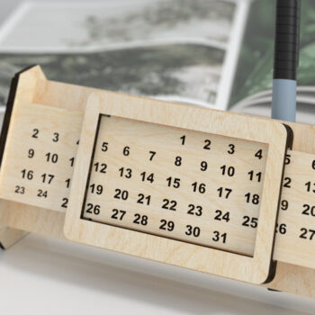 Intra απο ξύλο plywood 3mm-4mm πάχος – Διαρκές Ημερολόγιο Δίασταση  20x20 cm INTRAFABR-28990032 - Image 2