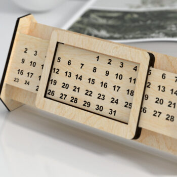 Intra απο ξύλο plywood 3mm-4mm πάχος – Διαρκές Ημερολόγιο Δίασταση  20x20 cm INTRAFABR-28990032 - Image 3