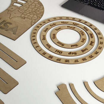 Intra απο ξύλο plywood 3mm-4mm πάχος – Πακέτο ΑΙΩΝΙΟΥ ΗΜΕΡΟΛΟΓΙΟΥ Δίασταση  20x20 cm INTRAFABR-52031285 - Image 3