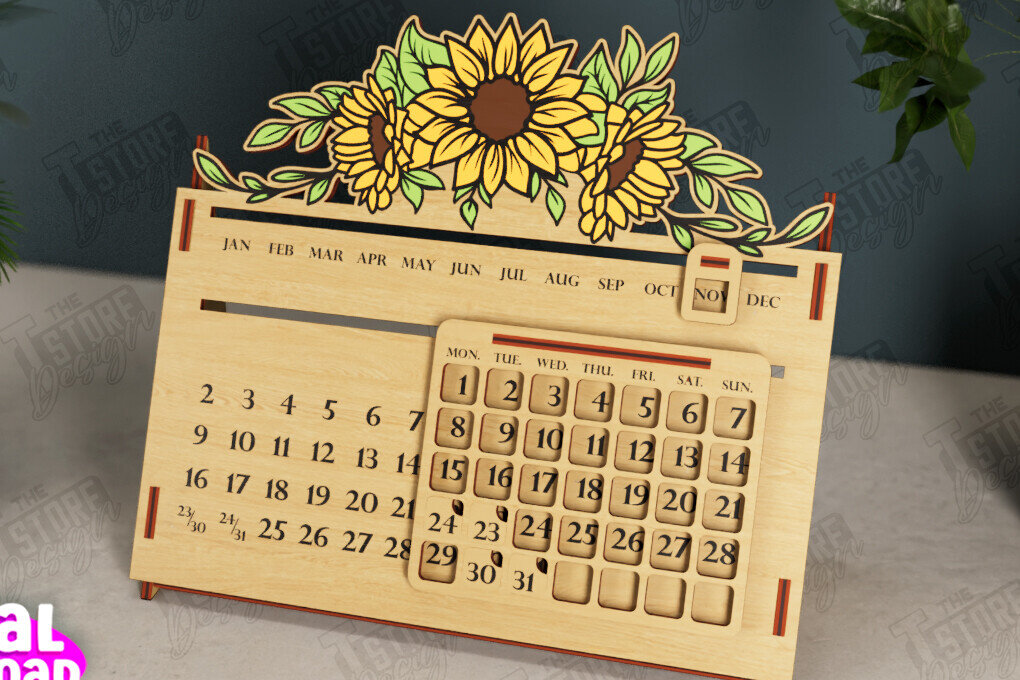 Intra απο ξύλο plywood 3mm-4mm πάχος – Διαρκές Ημερολόγιο | Επιτραπέζιο Ημερολόγιο Δίασταση  20x20 cm INTRAFABR-112679915