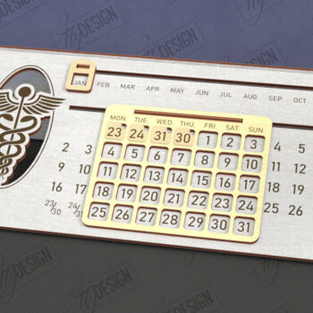 Intra απο ξύλο plywood 3mm-4mm πάχος – Διαρκές Ημερολόγιο | Επιτραπέζιο Ημερολόγιο Δίασταση  20x20 cm INTRAFABR-112897955 - Image 1