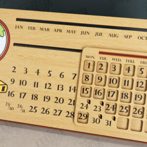 Intra απο ξύλο plywood 3mm-4mm πάχος – Διαρκές Ημερολόγιο | Επιτραπέζιο Ημερολόγιο Δίασταση  20x20 cm INTRAFABR-112679869