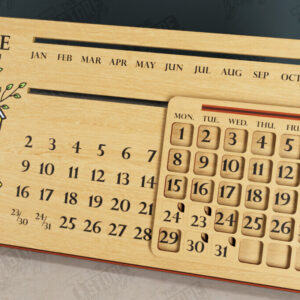 Intra απο ξύλο plywood 3mm-4mm πάχος – Διαρκές Ημερολόγιο | Επιτραπέζιο Ημερολόγιο Δίασταση  20x20 cm INTRAFABR-112679873