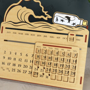 Intra απο ξύλο plywood 3mm-4mm πάχος – Διαρκές Ημερολόγιο | Επιτραπέζιο Ημερολόγιο Δίασταση  20x20 cm INTRAFABR-112679899