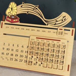 Intra απο ξύλο plywood 3mm-4mm πάχος – Διαρκές Ημερολόγιο | Επιτραπέζιο Ημερολόγιο Δίασταση  20x20 cm INTRAFABR-112679903