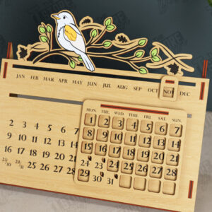 Intra απο ξύλο plywood 3mm-4mm πάχος – Διαρκές Ημερολόγιο | Επιτραπέζιο Ημερολόγιο Δίασταση  20x20 cm INTRAFABR-112679911