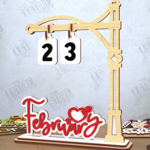 Intra απο ξύλο plywood 3mm-4mm πάχος – Πακέτο κοπής λέιζερ Perpetual Calendar Δίασταση 20x20 cm INTRAFABR-114430131