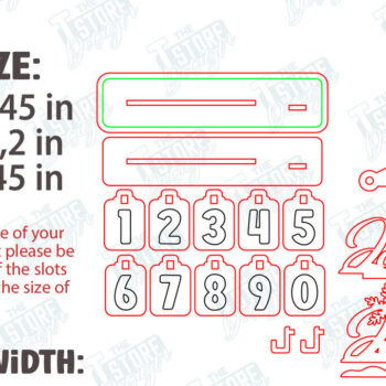 Intra απο ξύλο plywood 3mm-4mm πάχος – Πακέτο κοπής λέιζερ Perpetual Calendar Δίασταση 20x20 cm INTRAFABR-114430131 - Image 3