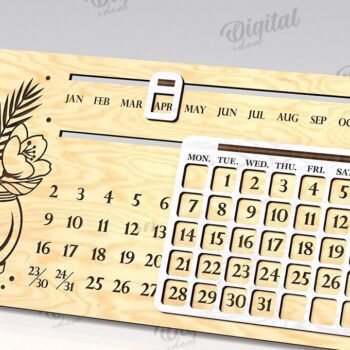 Intra απο ξύλο plywood 3mm-4mm πάχος –  διαρκούς κοπής με λέιζερ ημερολογίου Δίασταση  20x20 cm INTRAFABR-108951045 - Image 1