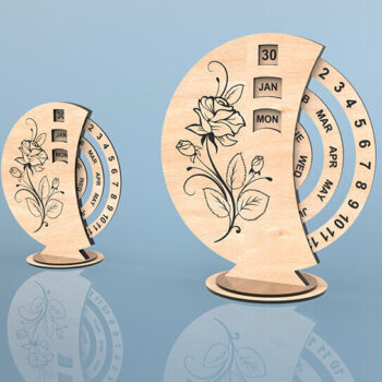 Intra απο ξύλο plywood 3mm-4mm πάχος – Perpetual Calendar File 4mm Δίασταση  20x20 cm INTRAFABR-115266169 - Image 3