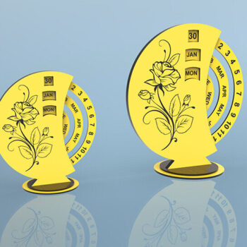 Intra απο ξύλο plywood 3mm-4mm πάχος – Perpetual Calendar File 4mm Δίασταση  20x20 cm INTRAFABR-115266169 - Image 4