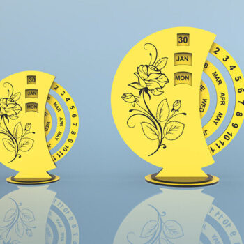 Intra απο ξύλο plywood 3mm-4mm πάχος – Perpetual Calendar File 4mm Δίασταση  20x20 cm INTRAFABR-115266169 - Image 5