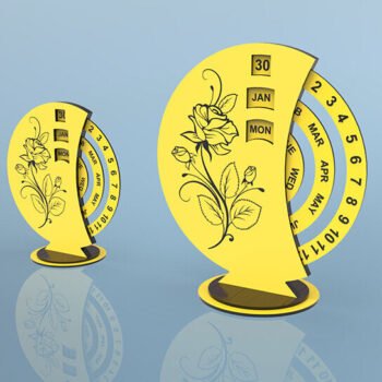 Intra απο ξύλο plywood 3mm-4mm πάχος – Perpetual Calendar File 4mm Δίασταση  20x20 cm INTRAFABR-115266169 - Image 6