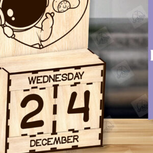 Intra απο ξύλο plywood 3mm-4mm πάχος – Perpetual Wooden Calendar Δίασταση  20x20 cm INTRAFABR-113859965