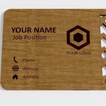 Intra απο ξύλο plywood 3mm-4mm πάχος – Προσωπική επαγγελματική κάρτα Ξύλινη Δίασταση  20x20 cm INTRAFABR-103944762 - Image 2