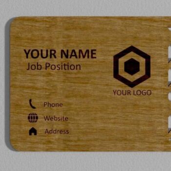 Intra απο ξύλο plywood 3mm-4mm πάχος – Προσωπική επαγγελματική κάρτα Ξύλινη Δίασταση  20x20 cm INTRAFABR-103944762 - Image 3