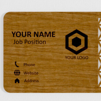 Intra απο ξύλο plywood 3mm-4mm πάχος – Προσωπική επαγγελματική κάρτα Ξύλινη Δίασταση 20x20 cm INTRAFABR-103074135 - Image 1