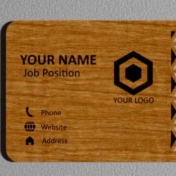 Intra απο ξύλο plywood 3mm-4mm πάχος – Προσωπική επαγγελματική κάρτα Ξύλινη Δίασταση 20x20 cm INTRAFABR-103074135 - Image 2