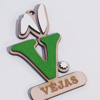 Intra απο ξύλο plywood 3mm-4mm πάχος – Προσωποποιημένο Πασχαλινό Καλάθι Δώρου Ετικέτα Δίασταση  20x20 cm INTRAFABR-67083175 - Image 2