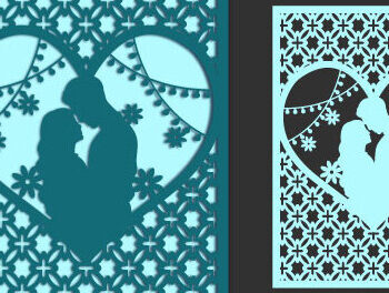 Intra απο ξύλο plywood 3mm-4mm πάχος – Εξατομικευμένη Κάρτα για την Ημέρα του Γάμου Δίασταση  20x20 cm INTRAFABR-62610553 - Image 3