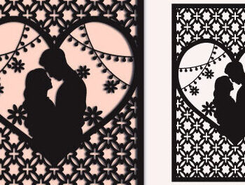 Intra απο ξύλο plywood 3mm-4mm πάχος – Εξατομικευμένη Κάρτα για την Ημέρα του Γάμου Δίασταση  20x20 cm INTRAFABR-62610553 - Image 4