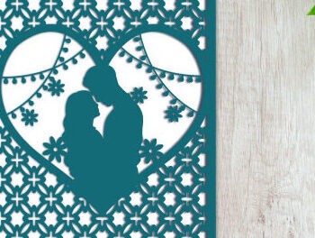 Intra απο ξύλο plywood 3mm-4mm πάχος – Εξατομικευμένη Κάρτα για την Ημέρα του Γάμου Δίασταση  20x20 cm INTRAFABR-62610553 - Image 6