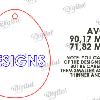 Intra απο ξύλο plywood 3mm-4mm πάχος – Προσωποποιημένο Ξύλινο Πασχαλινό Καλάθι Ετικέτα Δίασταση  20x20 cm INTRAFABR-115220761 - Image 2