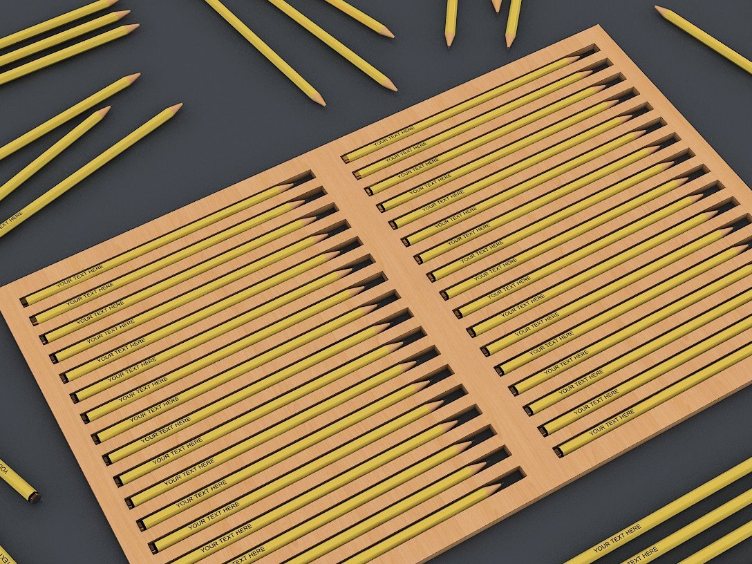 Intra απο ξύλο plywood 3mm-4mm πάχος – Εξατομικεύστε το Προσαρμοσμένο αρχείο Pencil Jig Δίασταση  20x20 cm INTRAFABR-40523488