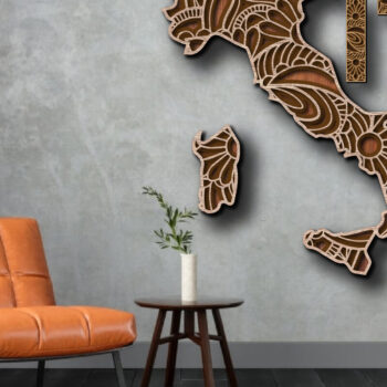 Intra απο ξύλο plywood 3mm-4mm πάχος – Εξατομικευμένη χάρτη 100 χωρών Δίασταση 20x20 cm INTRAFABR-24893104 - Image 7